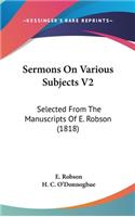 Sermons on Various Subjects V2
