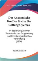 Der Anatomische Bau Der Blatter Der Gattung Quercus