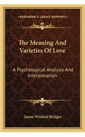 Meaning And Varieties Of Love