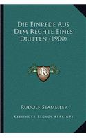 Einrede Aus Dem Rechte Eines Dritten (1900)