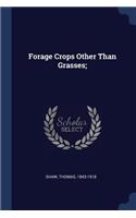 Forage Crops Other Than Grasses;