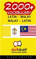2000+ Latin - Malay Malay - Latin Vocabulary