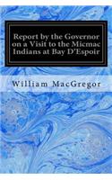 Report by the Governor on a Visit to the Micmac Indians at Bay D'Espoir