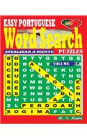 EASY PORTUGUESE Word Search Puzzles. Vol. 3