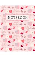 Notebook: Happy St.Valentines Day & Say Simple Words with This Gift to Him / Her