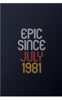 Epic Since July 1981