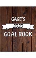 Gage's 2020 Goal Book: 2020 New Year Planner Goal Journal Gift for Gage / Notebook / Diary / Unique Greeting Card Alternative