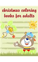 Christmas Coloring Books For Adults: Christmas Book Coloring Pages with Funny, Easy, and Relax(12 Cute Animal Sport)
