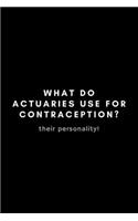 What Do Actuaries Use For Contraception? Their Personality!