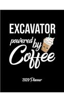 Excavator Powered By Coffee 2020 Planner
