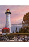2020-2021 Two Year Planner: Beautiful Lighthouse - Weather the Storm - Rocky Sea Coast - Daily Weekly Monthly Calendar Organizer - 2-Year Motivational Agenda Schedule with Visi