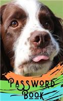 Password book: English Springer Spaniel Book/English Springer Spaniel Gift: : A Journal/Notebook to help remember Usernames and Passwords: Password Keeper, Vault, 