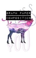 Graph Paper Composition Notebook: Graph Paper 6" x 9" Artic I Miss You Quad Ruled 4x4, Grid Paper for school student, office, kids Notebooks