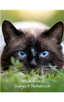 Cat Subject Notebook