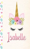 Isabelle: 2020. Personalized Weekly Unicorn Planner For Girls. 8.5x11 Week Per Page 2020 Planner/Diary With Pink Name
