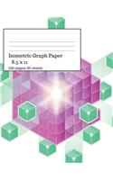 Isometric Graph Paper: Isometric Graph Paper Notebook Ideal for Architecture, Landscaping 3D Designs and Geometry. 8.5x11 Size, 160 Pages/ 80 Sheets. Cube Theme