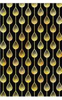 Journal Notebook Teardrops Pattern 5