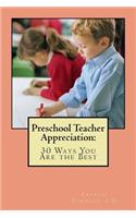 Preschool Teacher Appreciation