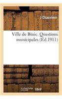 Ville de Binic. Questions Municipales