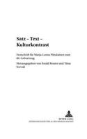 Satz - Text - Kulturkontrast