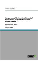 Comparison of the Emotional Impact of News Stories in Quality Papers and Popular Papers