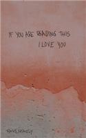 if you are reading this, I love you