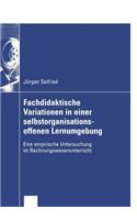 Fachdidaktische Variationen in Einer Selbstorganisationsoffenen Lernumgebung