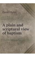 A Plain and Scriptural View of Baptism
