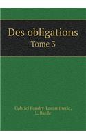 Des Obligations Tome 3