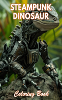 Steampunk Dinosaur Coloring Book