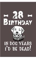 28 Birthday - In Dog Years I'd Be Dead!