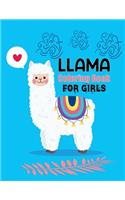 llama coloring books for girls