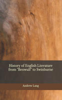 History of English Literature from 