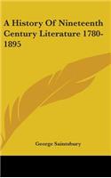 History Of Nineteenth Century Literature 1780-1895