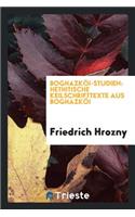 Boghazköi-Studien