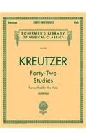 42 Studies Transcribed for the Viola