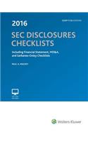 SEC Disclosures Checklists, (2016 Edition)
