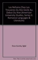 Les Refrains Chez Les Trouvères Du Xiie Siècle Au Début Du Xive