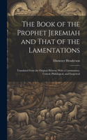 Book of the Prophet Jeremiah and That of the Lamentations