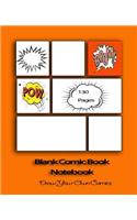 Blank Comic Book Notebook