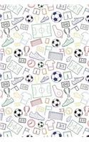 Soccer Pattern Goal Score Stadium Champion 21: Blank Lined Journal for Soccer or Ball Sports Lovers