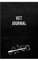 Vet Journal: Blank Line Vet Journal / Planner / Career / Co-Worker / Job Gift (6 x 9 - 110 Wide Pages)