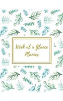 Week at a Glance Planner: Undated Daily and Weekly Planner