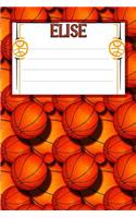 Basketball Life Elise: College Ruled Composition Book