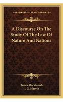 Discourse on the Study of the Law of Nature and Nations