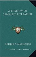 History Of Sanskrit Literature