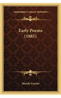 Early Poems (1881)