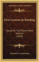 First Lessons in Reading
