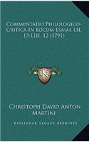 Commentatio Philologico-Critica In Locum Esaiae LII, 13-LIII, 12 (1791)