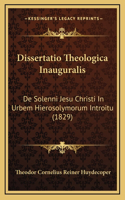 Dissertatio Theologica Inauguralis